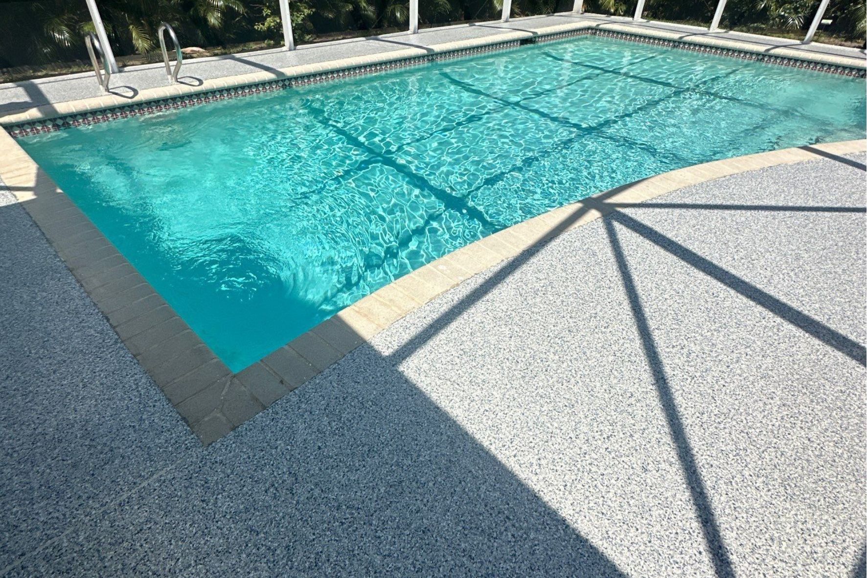 Pool deck in South Florida