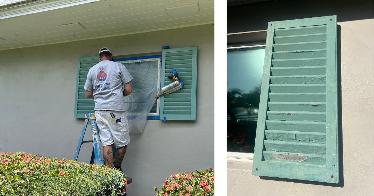 Cracked exterior paint 