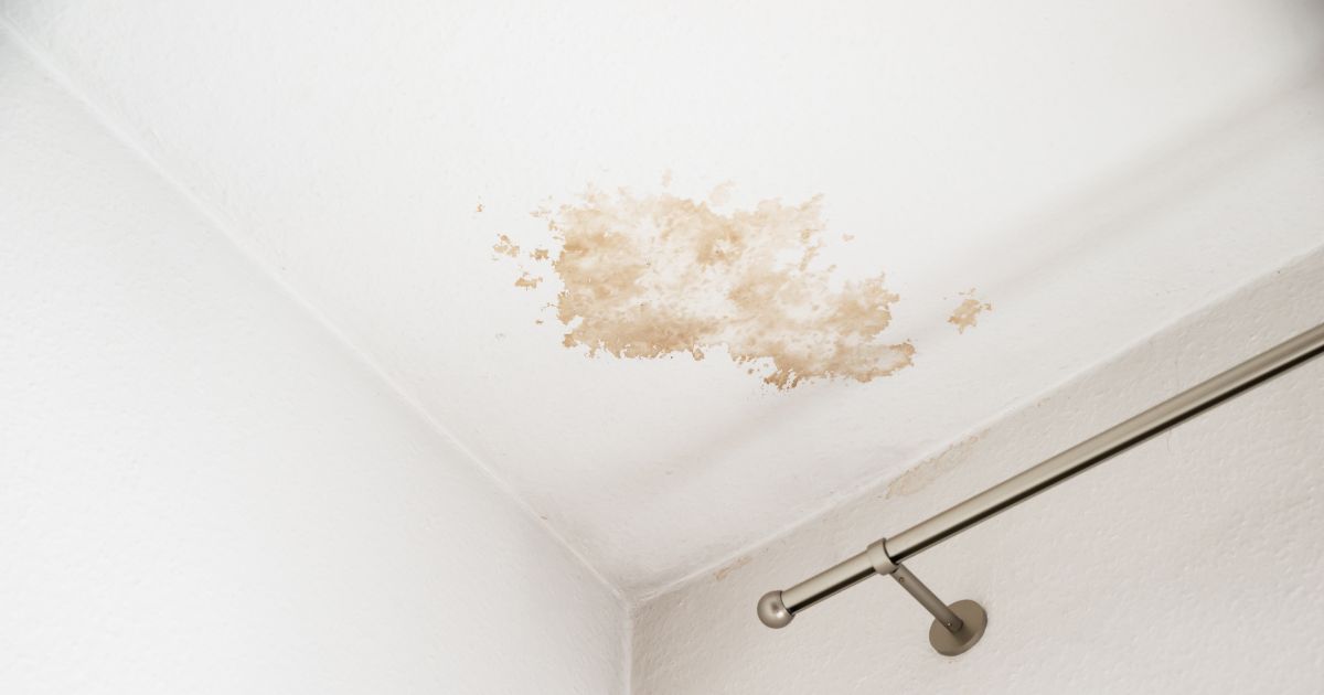 water damaged ceiling