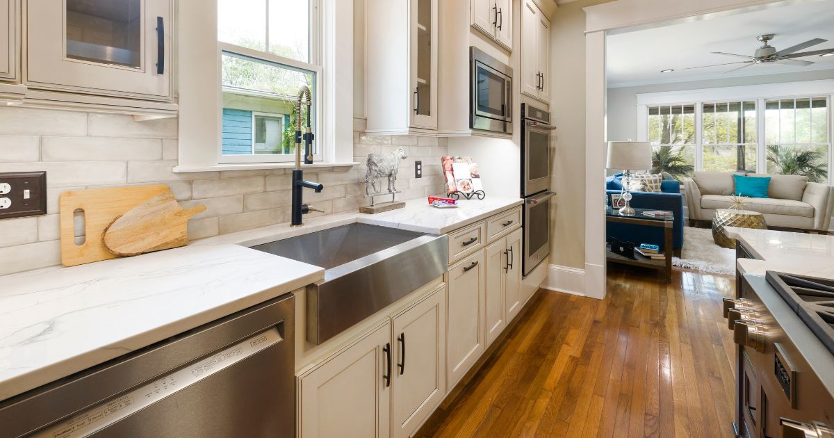Cream Painted kitchen in south florida