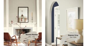 Revere Pewter V's Repose Gray - Tru Colors Contracting Revere Pewter V's Repose Gray