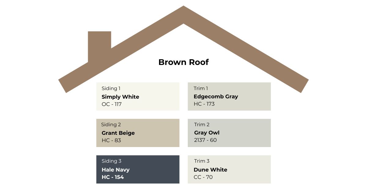 Brown Roof and exterior combinations