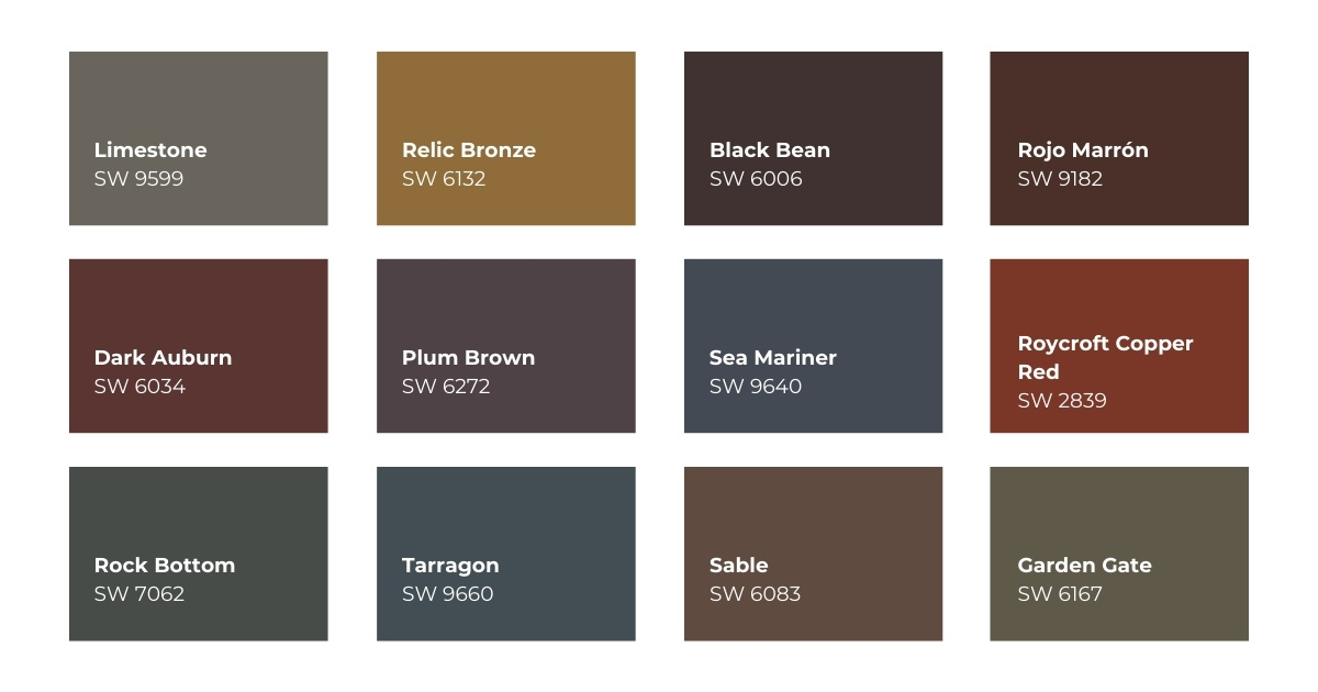 Sherwin Williams Restorative Darks (1) - Tru Colors Contracting Sherwin Williams Restorative Darks Palette