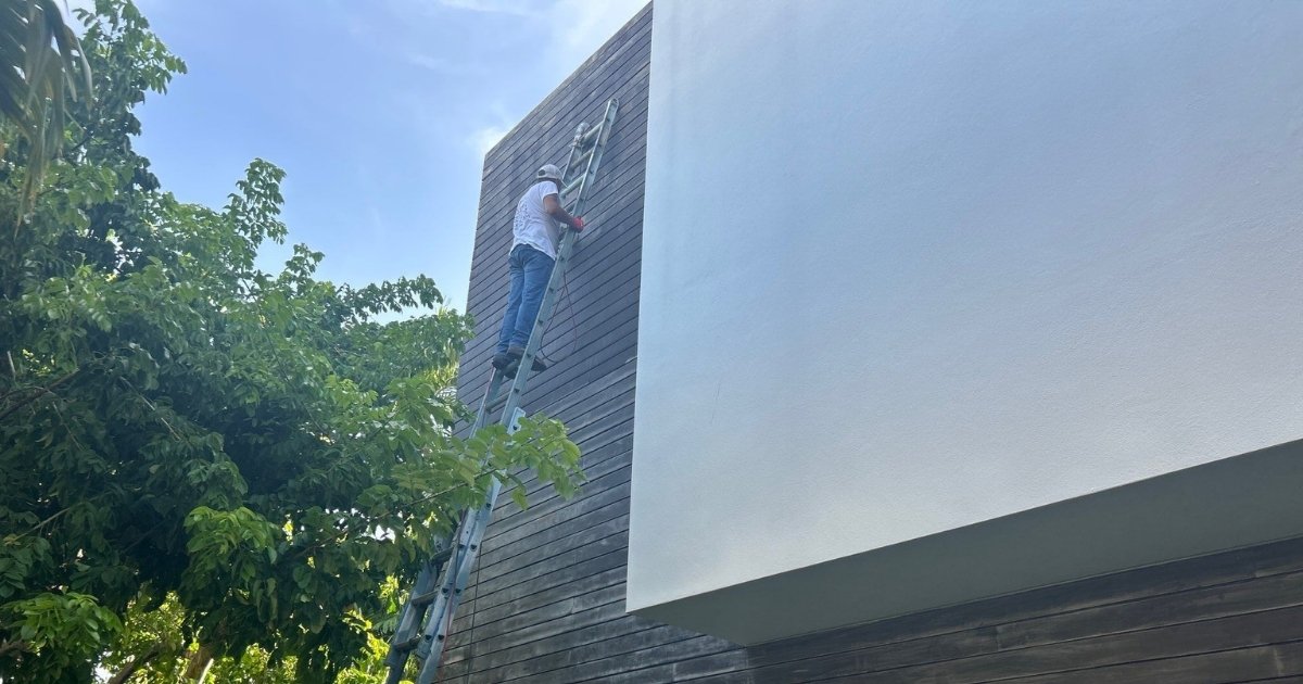 Tru Colors Contracting exterior painting in fall