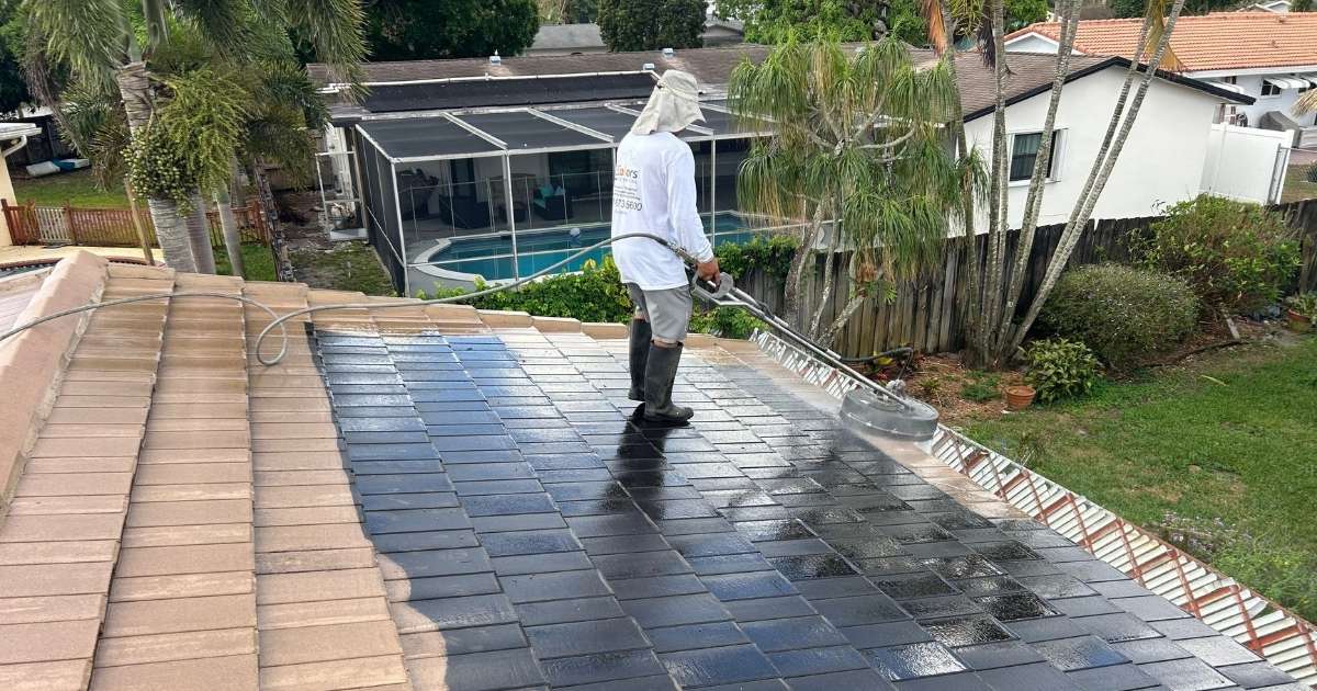 Tru colors contracting pressure washing roof