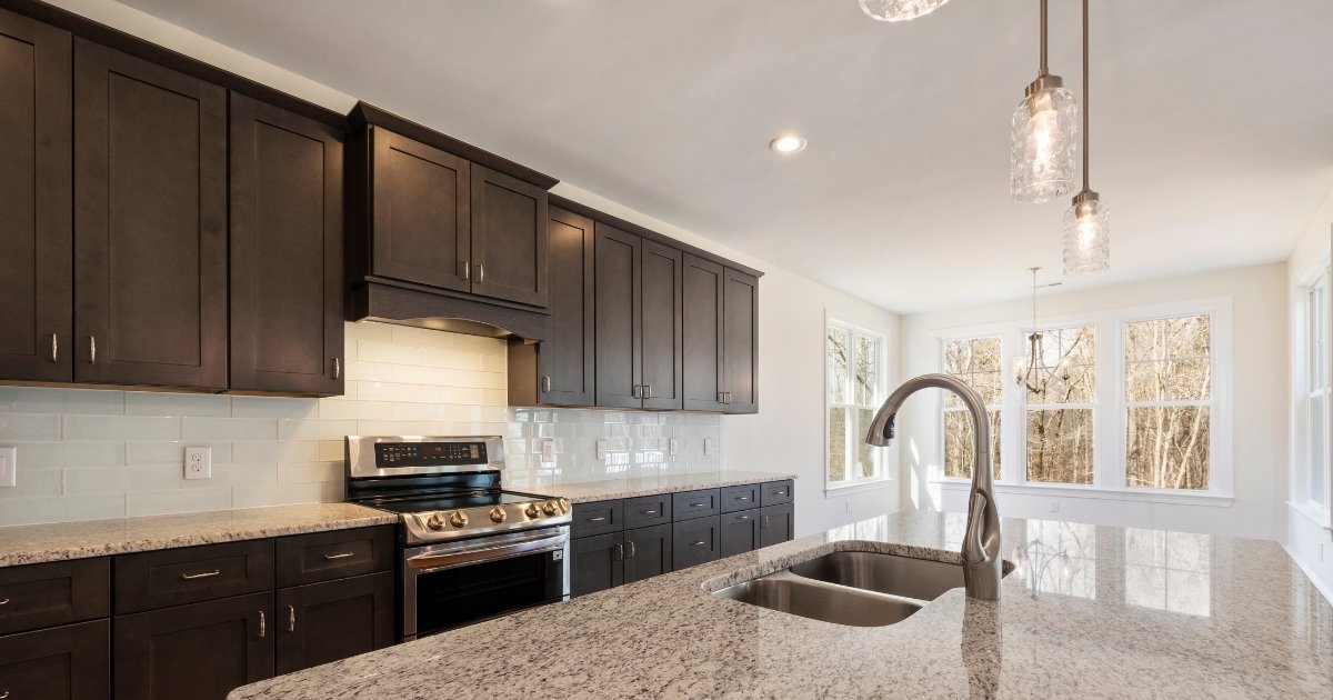 Kitchen in south florida with painted cabinets